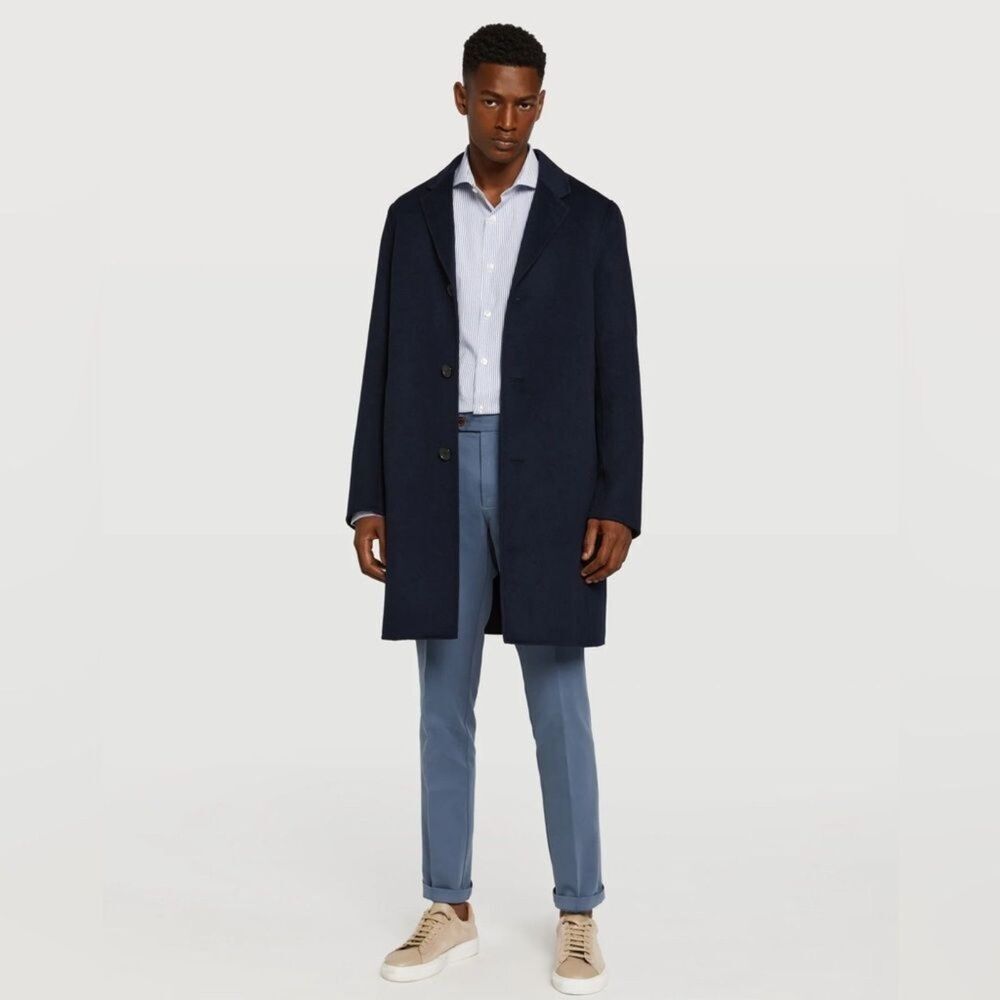 (N5) Handmade wool coat, size S men